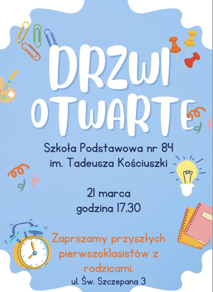 Plakat: Drzwi Otwarte.