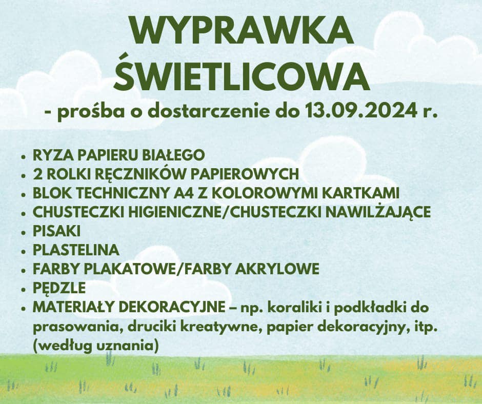 Plakat - wyprawka.