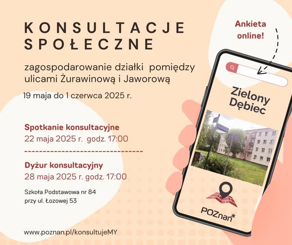 Plakat - konsultacje społeczne.