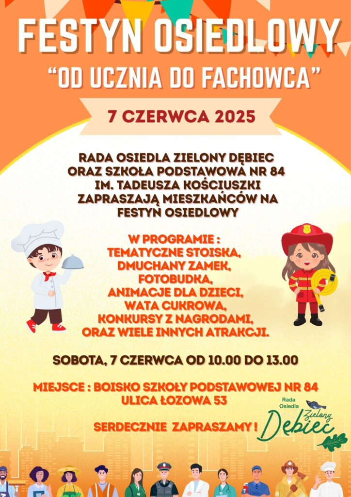Plakat dot. festynu osiedlowego