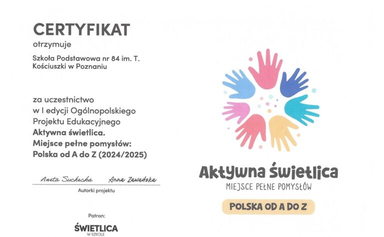 Zdjęcie certyfikatu