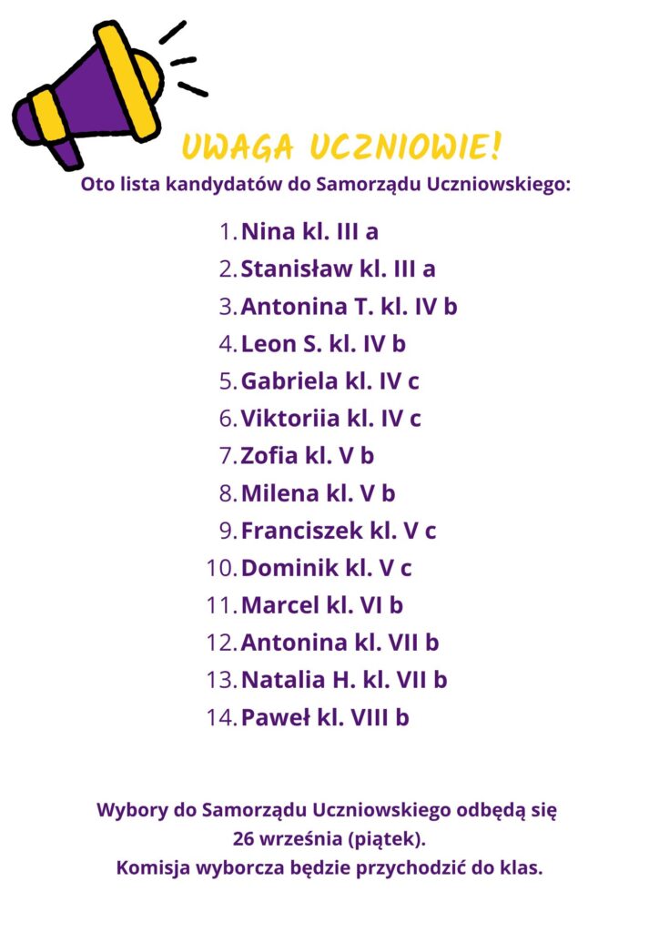 Lista kandydatów do SU
