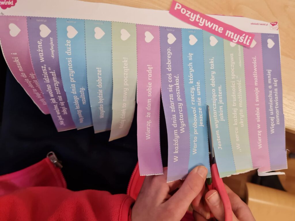 rozcinanie pozytywnych myśli 