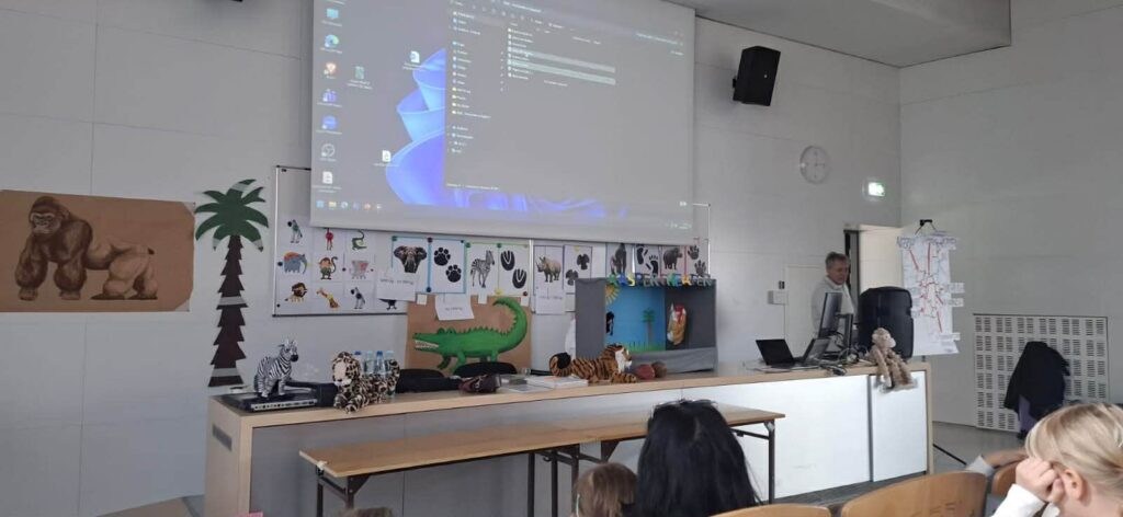 modele zwierząt wykonane przez uczniów